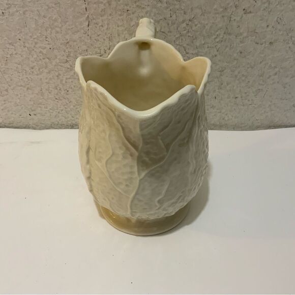 I Godinger & Co Home Essential 7” Embossed Cabbage Leaf Cream Pitcher - Picture 4 of 11
